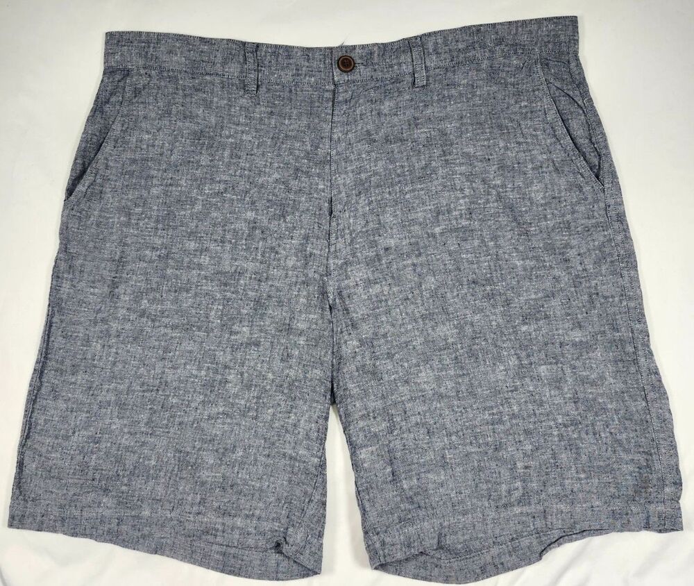 Patagonia Mens Hemp Shorts Size 38 Heathered Blue Organic Cotton Gorp Casual